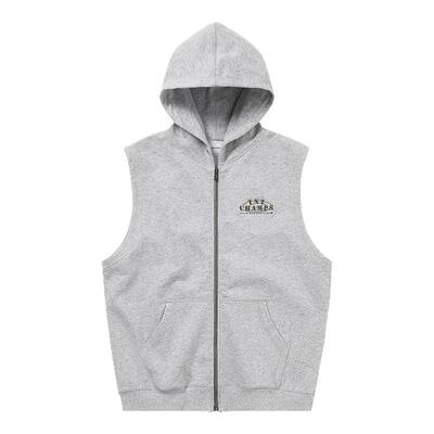thisisneverthat® Sleeveless Zip Up Hoodie 25春夏新款连帽背心