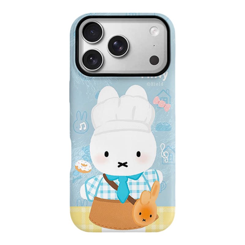 米菲兔小熊磁吸二合一适用iphone17Air手机壳支架16pro防摔耐磨创意动漫卡通风17pro无痕吸附磨砂质感保护套
