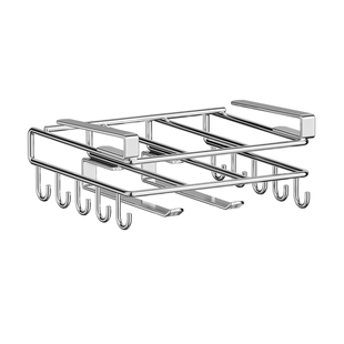 免钉橱柜下悬挂砧板架锅盖架菜板架厨房用品收纳置物架子厨具挂钩