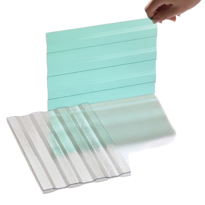 PC板PC洁光瓦蓝色光透明PC价PC瓦量1.2洁优大瓦光透明板洁毫米