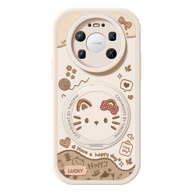 适用华为mate80手机壳摩卡小猫