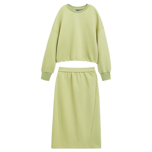 Amii春装女款2024新款运动套装卫衣裙子半身裙两件套裙装休闲春秋