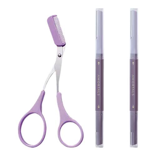 尔木萄修眉刀女士专用刮眉刀修剪器初学者工具套装安全型三件套