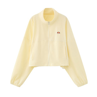 ellesse小贝壳春夏网球服凉感防晒长袖上衣外套百褶半裙套装女