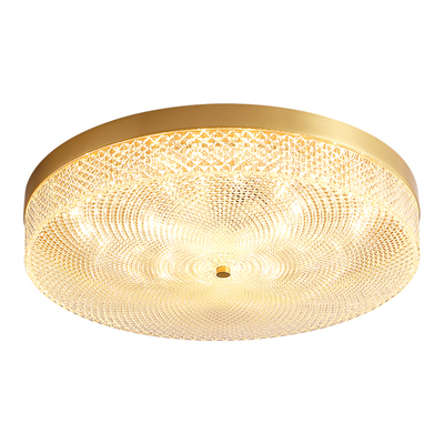 慕庭全铜led卧室现代美式吸顶灯