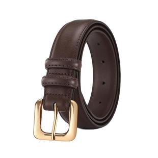 奥康真皮皮带女款配牛仔裤带百搭新款牛皮黑色装饰设计感小众腰带