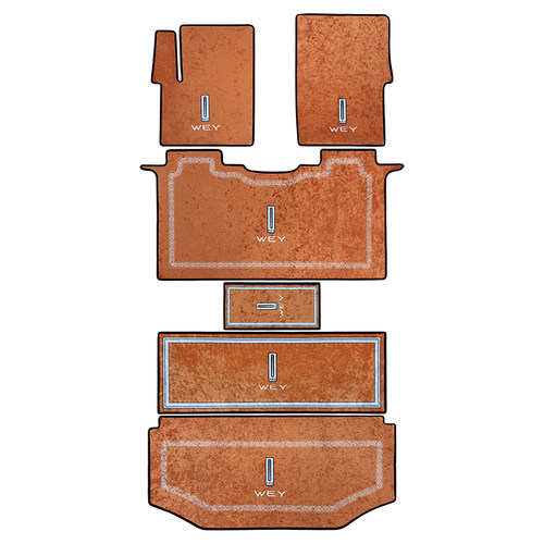魏牌高山8中排脚垫25款高山7/9改装地板专用二三排地毯防水防滑