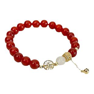 畹町中国红三丽鸥红色手绳小马宝莉串珠手链玉桂狗手串儿童成人