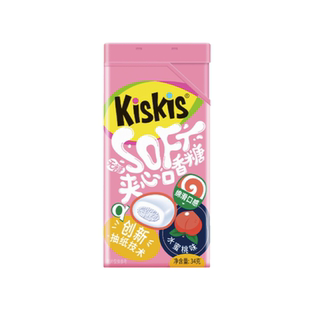 KisKis酷滋情话口香糖七夕男友限定无糖清新口气水蜜桃味