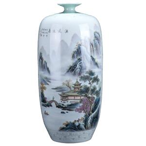 景德镇陶瓷中式手绘家居客厅花瓶