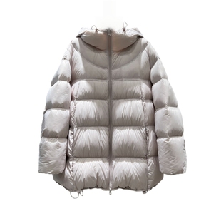 韩系奶芙芙甜美减龄羽绒服女中长款2025冬季新款90白鸭绒外套宽松