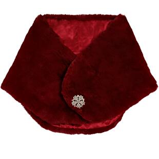 新娘毛披肩红色结婚礼服外搭旗袍仿狐狸毛保暖斗篷外套披风晚宴新