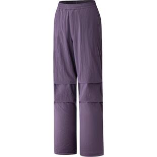 安踏褶皱伞兵裤女裤2026新款梭织运动长裤直筒登山裤子162618506