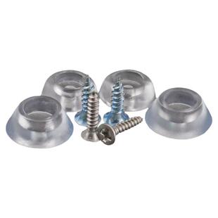 防滑/静音角垫透明脚垫家具脚钉软橡防磨自攻螺丝工业级垫17/20mm