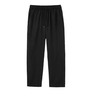 大码裤子男冬款直筒裤加肥加大400斤冬季上新长裤胖子宽松纯黑