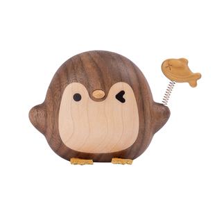 企鹅冰箱贴/木质既是冰箱贴又是车载可爱创意卡通磁吸装饰车载