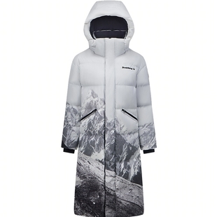 波司登冬保暖潮酷时尚运动情侣羽绒服长款运动外套冬季