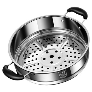 316不锈钢蒸屉家用蒸笼蒸锅蒸格篦子蒸馒头蒸架304炒锅食品级奶锅