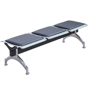 公共排椅沙发平板三人位无靠背银行机场椅子医院候诊等候联排候车