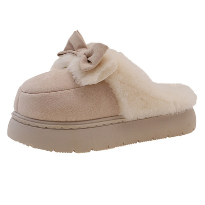 2025年新款毛绒棉拖鞋女秋冬季