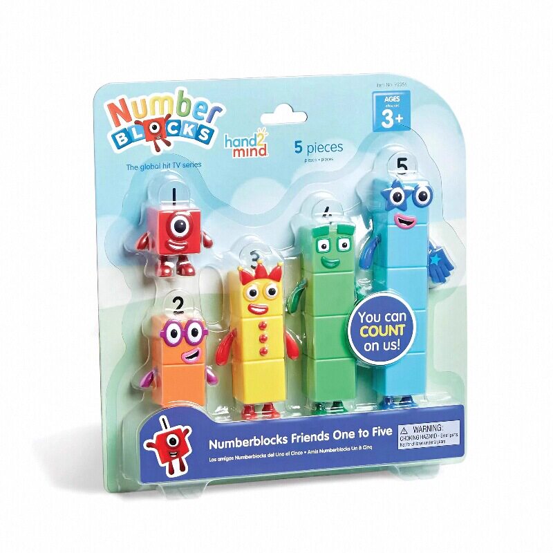 美国NumberBlocks联名款数字积木人偶1-10数学启蒙识数认数玩具