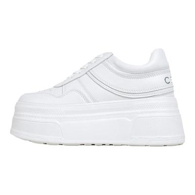 「10厘米」真皮小白鞋女2023秋