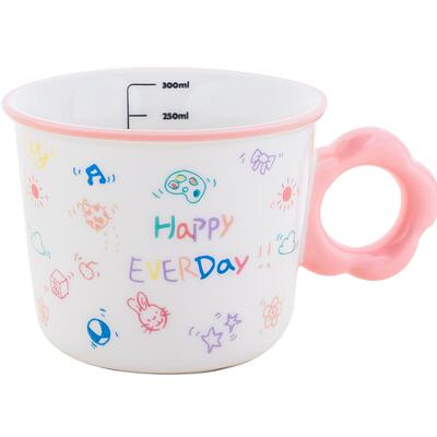 可爱儿童马克杯燕麦片早餐杯子