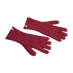 韩国㊣定纺可机洗羊毛混纺可触屏手套冬季电动车骑行针织加厚保暖