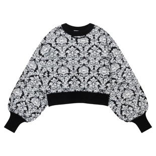 HARE毛衣女2025冬季新款复古气质古典毛绒软糯针织衫492761