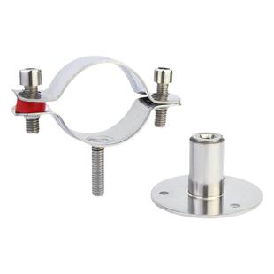 304不锈钢管卡管道固定支架可调节托架水管夹燃气天然气卡子卡扣