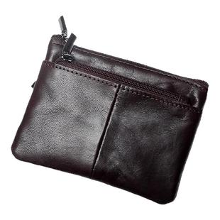 日本米拉MUL钱包新款真皮质感简约便捷小钱包男士卡包拉链硬币包