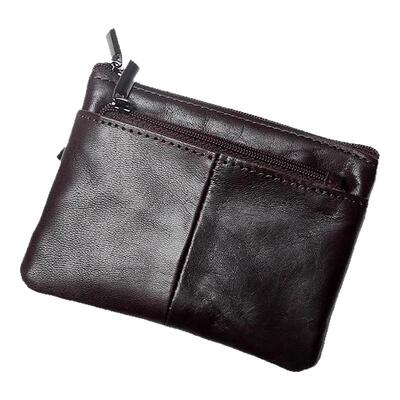 日本米拉MUL钱包新款真皮质感简约便捷小钱包男士卡包拉链硬币包