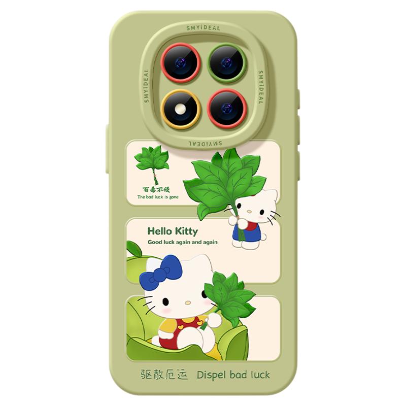 适用红米note15pro手机壳女款note14保护套小米高级note11pro硅胶防摔13por+全包redmi柚子叶12turbo软好看猫