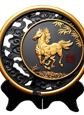 金乌炭雕活性炭镂空装饰高档摆件