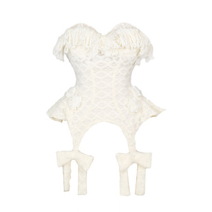 血液供给原创◆斯拉夫千金 针织毛线蕾丝设计吊带抹胸打底胸衣