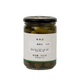 南食召 酸黄瓜 安心酸脆 简单配方 泡菜腌黄瓜家常小菜配菜500g