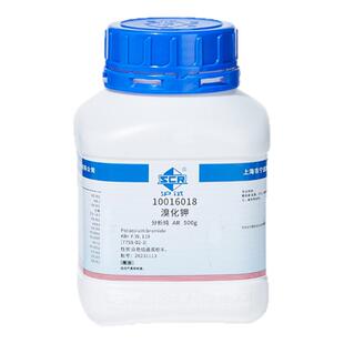 国药沪试溴化钾粉末AR分析纯化工化学试剂实验室用品漂白剂农药