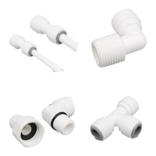 免卡净水器2分接头3分快接头转换直通弯头三通球阀纯水机水管配件