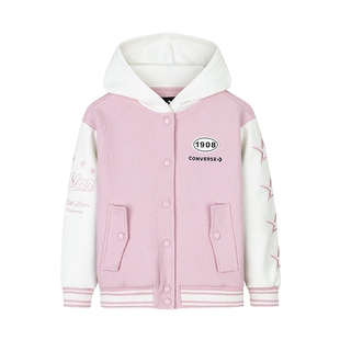 匡威童装儿童夹克女童2025冬季新款中大童洋气可爱棒球服外套上衣