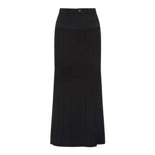 WEARABLE EVENT 拼接直筒半裙Deconstruct Splice Jeans