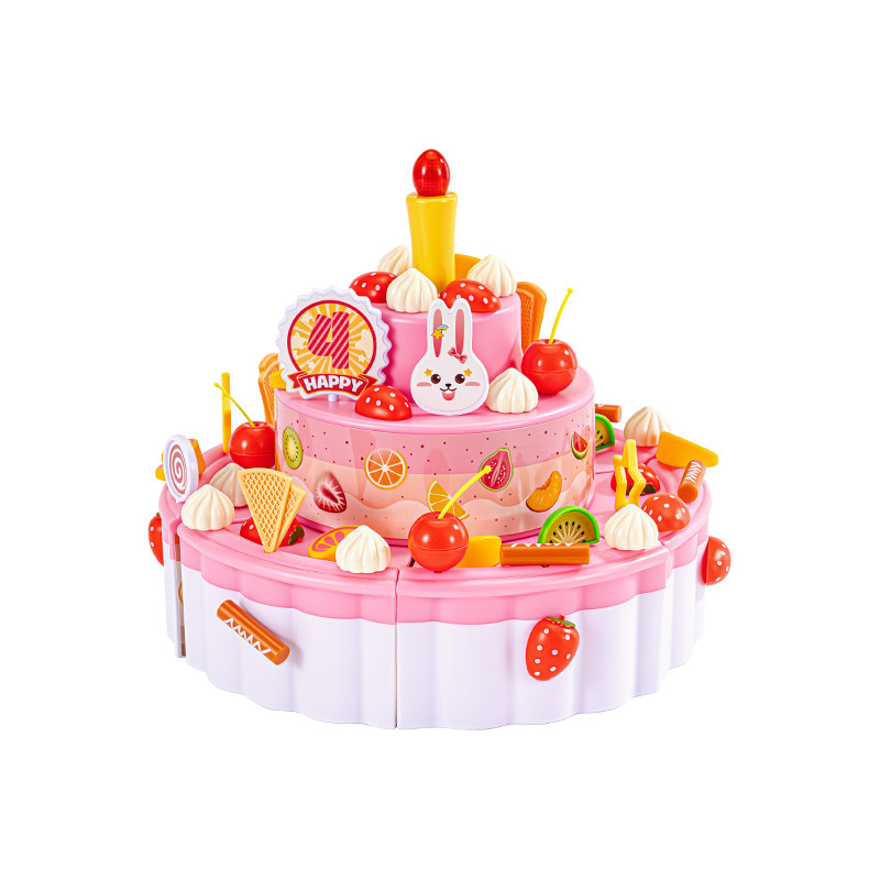 知识花园女孩DIY生日蛋糕玩具