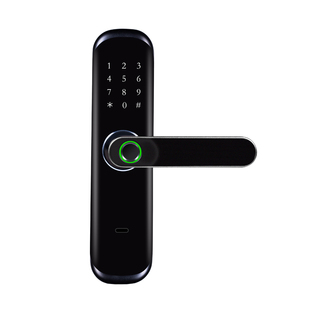 室内木门指纹锁家用卧室房间智能门锁办公室公寓出租屋刷卡密码锁
