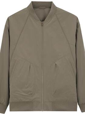 MindBridge纯色棒球领棉服