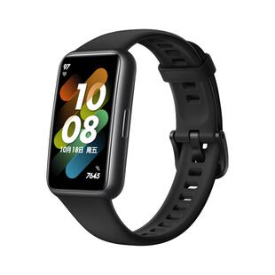 适用华为手环7腕带保护套替换带表带运动智能手表硅胶nfc版个性创意band金属女卡扣通用配件男华为手环8/9