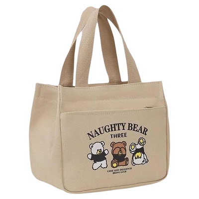 小拎包拉链洋气网红手提袋帆布女