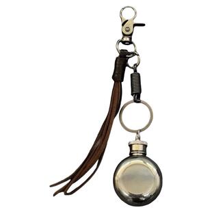 DFDG手作圆形酒壶腰间挂饰编织神酒壶复古cleanfit钥匙扣配饰挂件