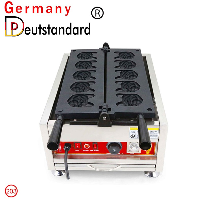 商用可爱小狗头形华夫炉 奶味带馅哈巴狗头机犬首松饼设备 电饼铛