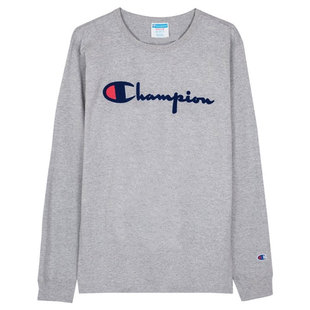 【特价】 champion/经典GT47草写刺绣LOGO长袖T恤