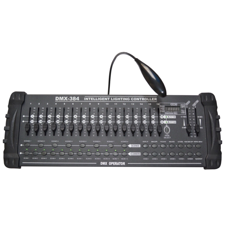 384B控台dmx512灯光控制器舞台灯led帕灯酒吧灯光摇光灯控制台