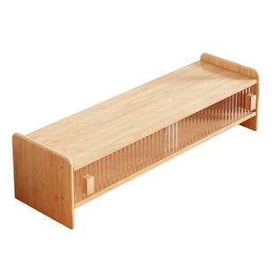 笔记本电脑增高架带抽屉办公室桌面台式显示器垫高托架工位收纳架